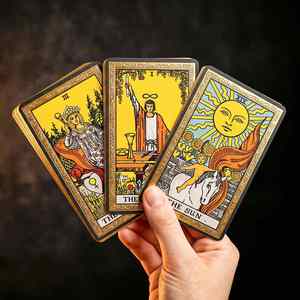 Tarot Rider Waite Smith Vintage FX, Cartas del Tarot con Bordes Dorados, Fabricante de Cartas de Oráculo, Baraja de Adivinación con Núcleo Negro, Venta al Por Mayor - Product Image 1