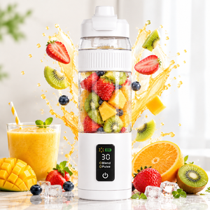 Nouveau Mixeur Portable OEM 600ml Rechargeable avec Écran Numérique, Mini Presse-Agrumes Électrique pour Smoothies – Vente en Gros - Product Image 2