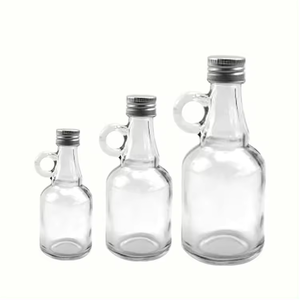 Botellas de jarabe de vidrio vacías de 1,7 onzas con asa de bucle, botellas de muestra para jugo de poción, almacenamiento de leche, aceite de salsa - Product Image 6