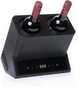 Frigorifero Elettrico Portatile a Doppia Zona per 2 Bottiglie, Mini Frigo a Batteria in Plastica per Casa, Hotel, Ristorante, Camper, Auto e Uso Esterno - Product Image 3