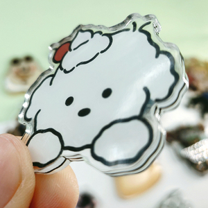 Nóng bán tùy chỉnh hai mặt in Acrylic Keychain với mô hình dễ thương và hài hước - Product Image 4