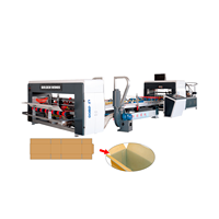 Machines entièrement automatiques à grande vitesse pour la fabrication de boîtes en carton ondulé, machines de pliage et de collage