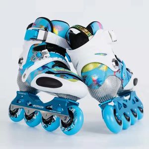 Patins à roulettes pour enfants en cuir et fibre de carbone, à fleurs plates, pour l'entraînement au patinage sur <span class=keywords><strong>glace</strong></span> et les cours de roller - Product Image 6