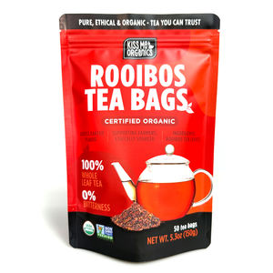 Matte Red Zipper <b>Bag</b> <b>Food</b> Packaging Pouches 150g Resealable <b>Bag</b> For Herbal Tea - Product Image 6