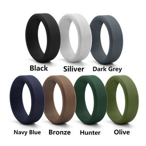 Nouveau Modèle Bagues de Mariage en Silicone pour Hommes Tendance Protège-Doigts Logo Personnalisé Accepté Bagues en Silicone pour Sport et Gym - Product Image 5
