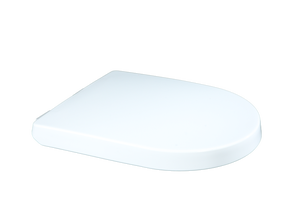 Siège de toilette de qualité supérieure en forme de D, finition blanc pur, avec technologie de fermeture silencieuse et fixations réglables pour toilettes modernes - Product Image 3