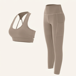 Quick Dry Sport Bra Leggings Seamless Breathable Fitness Exercise Sports Bra and Legging Set - Product Image 1