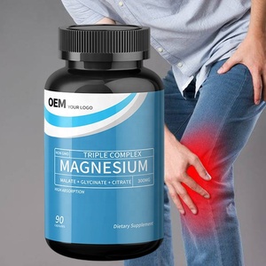 Cápsulas de Glicinato de Magnesio y L-Treonato OEM para la Salud, el Sueño y la Recuperación Muscular, Vitaminas para Adultos - Product Image 1