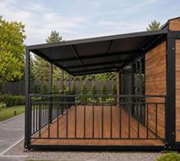 Casa Contenedor Prefabricada Expandible y Duradera de 20 pies/40 pies, Casa Móvil Modular de Lujo para Vivienda Temporal o Tienda