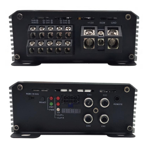 แอมพลิฟายเออร์รถยนต์ OEM ระดับ A 4 แชนแนล 4x150W + 600W RMS กำลังขับสูง สำหรับซับวูฟเฟอร์ 2 โอห์ม แอมป์ซับวูฟเฟอร์ 91-100dB SNR ตอบสนองความถี่ 10Hz-45kHz - Product Image 1