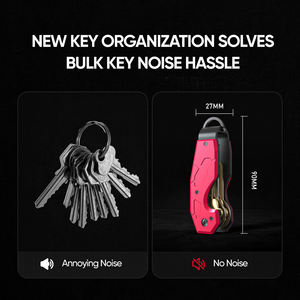 Offre Spéciale pour porte-clés organisateur <span class=keywords><strong>à</strong></span> la mode Portable pliant en aluminium voiture porte-clés multi-équipement EDC outil <span class=keywords><strong>Camping</strong></span> - Product Image 5