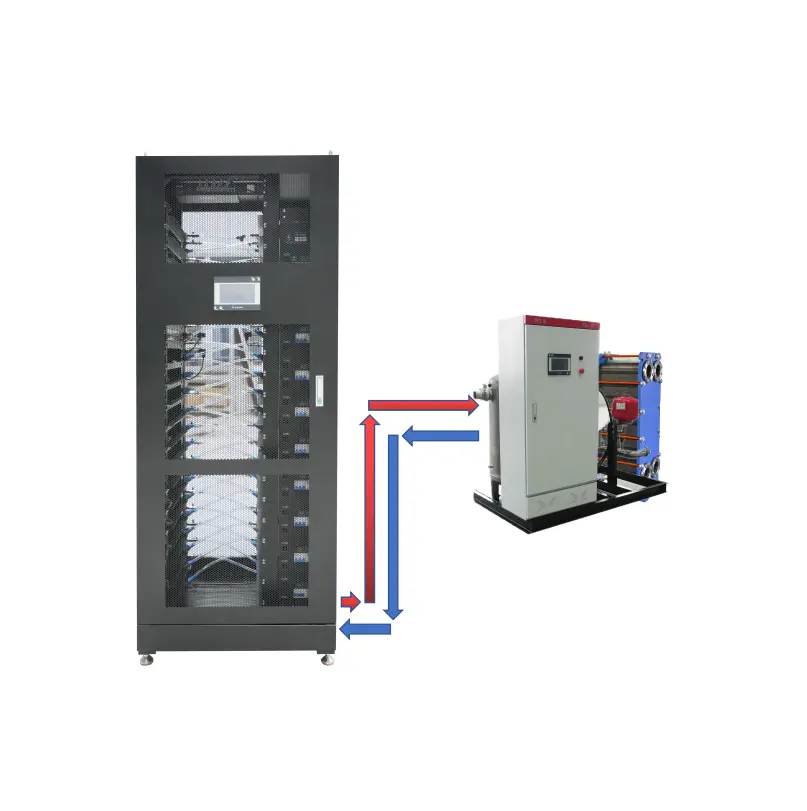 Universal water-cooled cabinet Accommodates 2 or 24 units water cooling system for hydro server s19