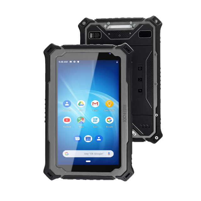 OEM T71R Industrial 7 Inch Rugged Tablet Android 10 UHF RFID Reader Barcode Scanner WiFi MTK Processor for 4G GSM Nit Writing
