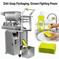 Machine d'emballage automatique pour savon à vaisselle et savon pour les mains en sachet double, pour nettoyants liquides de cuisine et salle de bain, remplissage et scellage de sachets, OEM CE