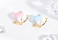 TIANSHE Broche Mignonne en Forme de Dent, Fleur de Poitrine à Sourire Dégradé, Épingle Amusante et Adorable