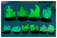 Surtido de conchas marinas Kawaii, estatua de resina de océano Coral, figuritas de Vida Marina, criaturas luminosas brillantes, regalos temáticos del océano, juguetes para niños