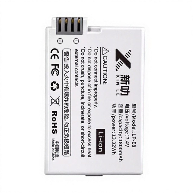 LP-E8 Camera Lithium Battery Rechargeable for LPE8 EOS 550D 600D 650D 700D