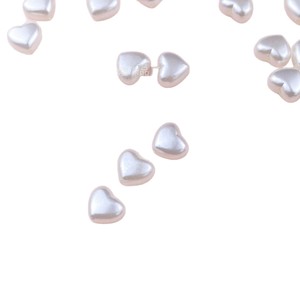 Perles en acrylique en forme de cœur de 8 mm pour la fabrication de bijoux, accessoires de bricolage - Product Image 5