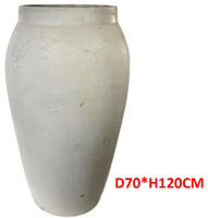 Vase de sol en fibre d'argile, grand, moderne et minimaliste, écologique, de haute qualité, pour la maison, le jardin et les centres commerciaux (vente en gros)