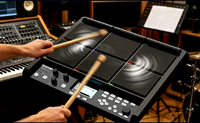 Avatar PD708 Electronic Drum Pad Sampling Percussion Pad 6 Pads 3 Touch Strips Portable MIDI Drum Controller Built in Sound Loop