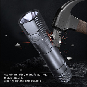 Có thể sạc lại xách tay <span class=keywords><strong>LED</strong></span> Đèn pin ánh sáng trắng mạnh mẽ ngọn đuốc chiến thuật cho chạy cắm trại ngoài trời - Product Image 3