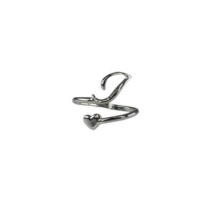 Fashion <b>Rings</b> 316L Stainless Steel PVD Gold Plating Heart Design Adjustable For Women - Product Image 1