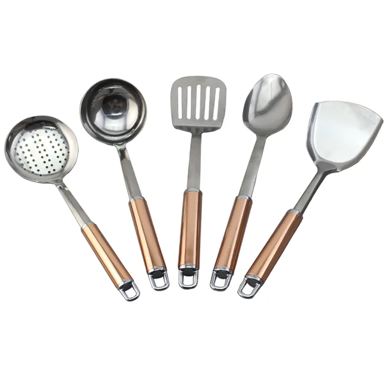 High Quality 5 Pcs Stainless Steel Utensils Tools Set Cooking Kitchen Utensil Set