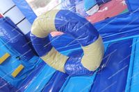 Fusée spatiale intérieure extérieure commerciale Water Combo Bounce House videur gonflable pour enfants château de saut avec toboggan