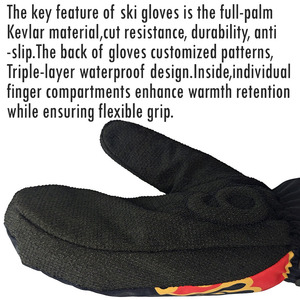 <span class=keywords><strong>Mitaines</strong></span> de ski et snowboard thermiques d'usine, gants de sport imperméables antidérapants pour temps froid, résistants aux coupures et à l'eau, compatibles écran tactile - Product Image 3