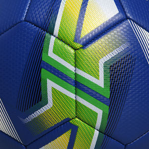 Conception personnalisée ballons de football en PVC souple de 3.5mm football économique bleu couleur vive ballon de football en PVC taille 5 4 3 - Product Image 4