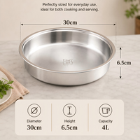 LIYUNDA – Ensemble de chauffe-plats de buffet en acier inoxydable 4L pour hôtels et restaurants, ustensiles de cuisine et de traiteur