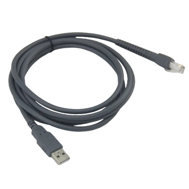 Оптовая Продажа с фабрики, Чистый медный проводник серого цвета, кабель USB к RJ45 для сканера