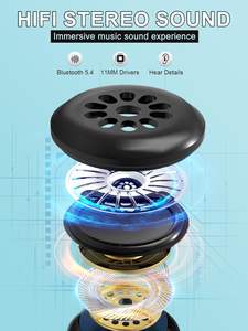 Vente directe d'usine, masque oculaire de sommeil stéréo binaural sans fil 3D 5.0, masque oculaire de sommeil anti-lumière, écouteurs sportifs - Product Image 2