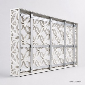 Panneau mural en aluminium moderne, surface anodisée, anti-corrosion, pour immeuble de bureaux, 70 pouces et plus - Product Image 5