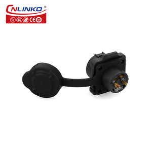 CNLINKO IP68 konektor dan soket M12, tahan air 2 Pin kekuatan bulat - Product Image 6