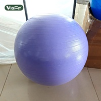 Ballon de gym noir Core Balance avec pompe 45/55/65/75/85cm, ballon d'exercice pour renforcer le tronc et la stabilité, turquoise, violet, bleu