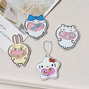 Estilo de dibujos animados Mix Fun Shaker Acrílico Llavero Popular Mochila Colgador y Accesorio para colgar todos los días Característica ligera y segura - Product Image 2