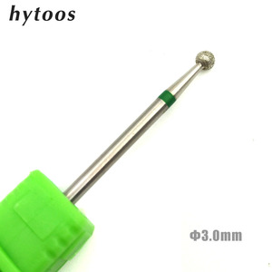 HYTOOS Kim Cương Hình Cầu Nail Drill Bit 3/32 "Quay Kim Cương Burr Bits Lớp Biểu Bì Là<span class=keywords><strong>m</strong></span> Sạch Bits Nail Khoan Phụ Kiện <span class=keywords><strong>M</strong></span>óng Tay <span class=keywords><strong>M</strong></span>óng Nhà <span class=keywords><strong>M</strong></span>áy Công Cụ - Product Image 6
