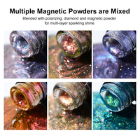 Vernis Gel Magnétique Holographique 9D Effet Prisme Double Lumière Effet Œil de Chat, Sans HEMA, Sans TPO, Marque Privée