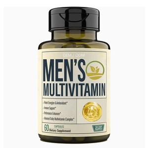 Groothandel Op Maat Pure Heren Vitaminen Food Grade Multivitamine Capsule Fles Verpakking Wilde Teelt Kruidenextract Volwassenen - Product Image 1