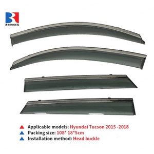 Déflecteurs de vitres de voiture pare-pluie et pare-soleil pour Hyundai Tucson 2015 2016 2017 2018 - Product Image 2
