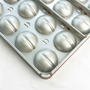 Factory Direct Bakeware 25 Cavities Peach-shaped Bread Baking Pan Aluminum Steel Baking Tray for <strong>Cake</strong> <strong>Maker</strong> - Product Image 6