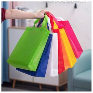 Bolsa de tela no tejida al por mayor para supermercado, con diseño de dibujos animados, de marca, a la moda, para compras, sin estampado, de proveedor. - Product Image 2