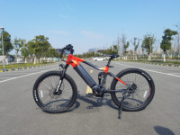 VTT à batterie cachée, suspension intégrale, 27,5 pouces, moteur central Bafang 48V, 8 vitesses, batterie 14Ah, vélo de montagne électrique