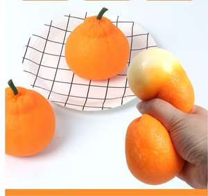 Jouet de décompression Orange, Fruité d'imitation, à pincer à la main pour enfants, Outil utile pour la réduction de la pression, Papa Orange Tangerine - Product Image 6