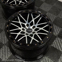 Jantes SRIM Custom Gloss Black 666m Beadlock 5x120 Drag Sport 17 18 19 pouces pour BMW F80 M3 F82 F83 M4 F87 M2