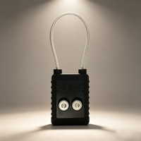 Serrure électronique à câble en acier, étanche IP67, avec alarme anti-effraction pour conteneurs et expéditions de marchandises