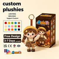 Jouets en peluche personnalisés OEM à bas prix, poupées en vinyle, porte-clés, mascotte d'ambassadeur de marque avec fabricant chinois