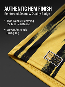 Maillots de football pour hommes en gros 100 % polyester respirant à séchage rapide à manches courtes personnalisables par transfert thermique pour équipes - Product Image 4