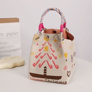 Sacs à <span class=keywords><strong>main</strong></span> mini tricotés pour femmes, collection 2026, vente en gros, sacs à bandoulière de créateur, sacs fourre-tout pour dames - Product Image 5